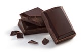 Dark chocolate is a healthy chocolate snack that's good for energy. Dark chocolate is a healthy chocolate snack that's good for energy.